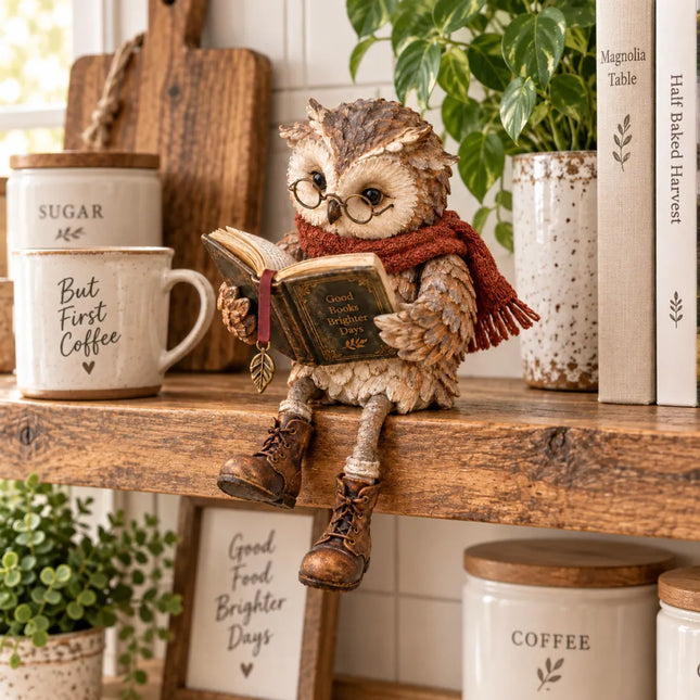🦉📚Reading Owl Figurine Decorative Ornaments