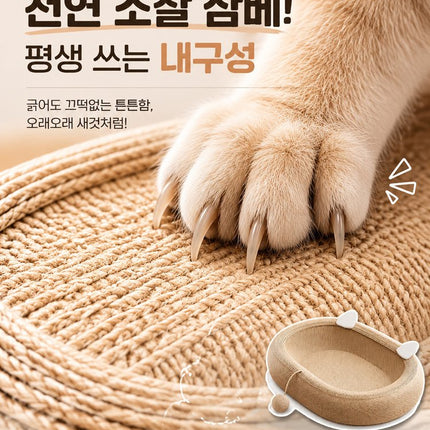 초대형 원형 고양이 스크래쳐 하우스