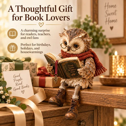 🦉📚Reading Owl Figurine Decorative Ornaments