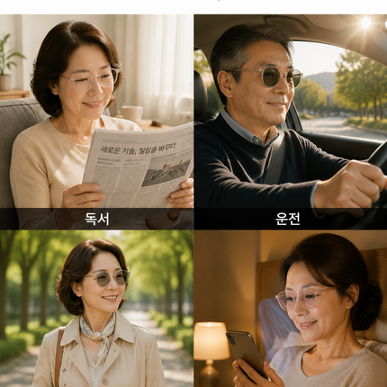 스마트 다초점 자동 변색 돋보기