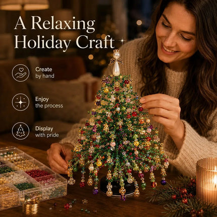 DIY Beaded Christmas Tree Kit |✨ Create A Christmas Memory With Your Own Hands