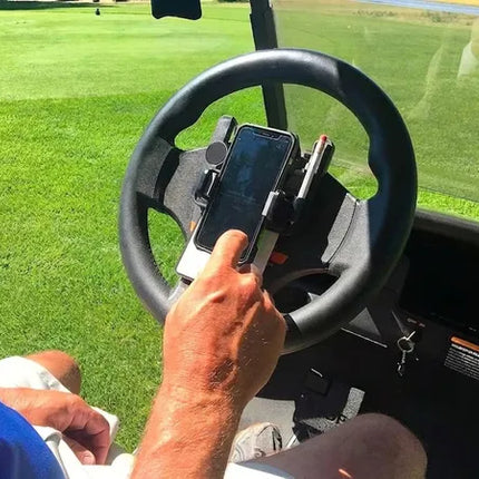 🌟⛳ Golf cart steering wheel phone holder
