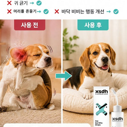 반려동물 귀 진드기 케어 클리너