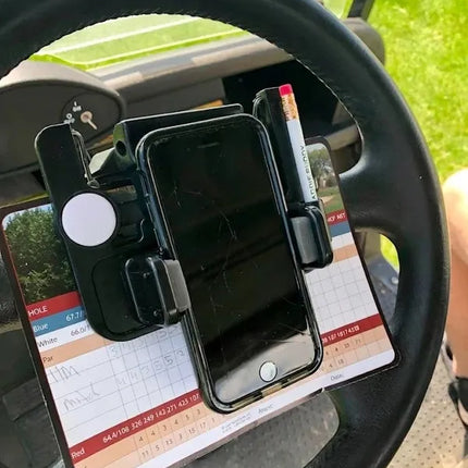 🌟⛳ Golf cart steering wheel phone holder