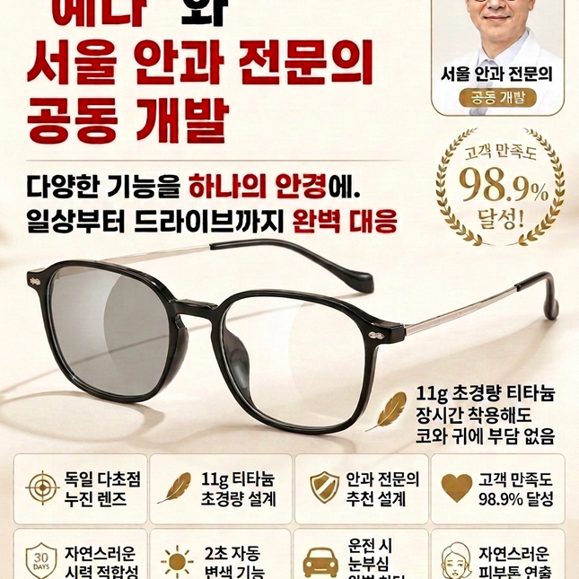 스마트 다초점 자동 변색 돋보기