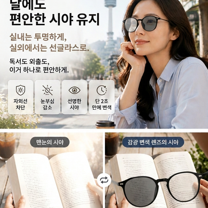 스마트 다초점 자동 변색 돋보기