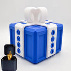 Blue white+Middle finger